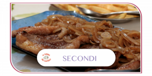 Agnello arrosto con Cipolla glassata al vino bianco e julienne di verdurine